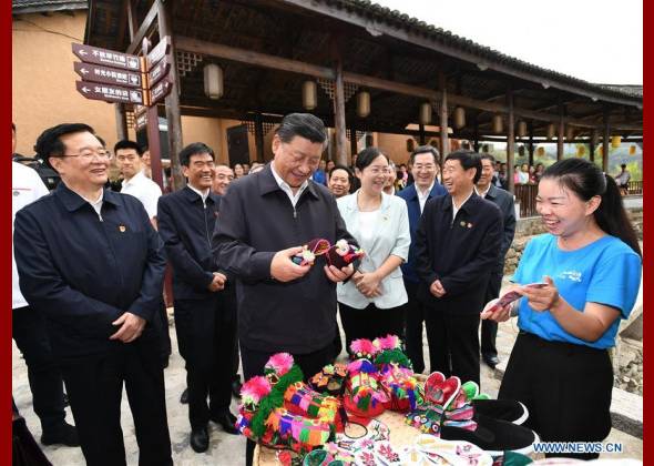 Xi Goes to Central China on Inspection Tour