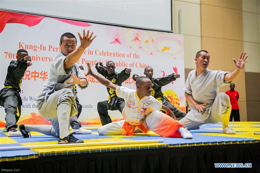 Kung Fu Show Staged in Rwanda to Celebrate 70th Anniversary 
